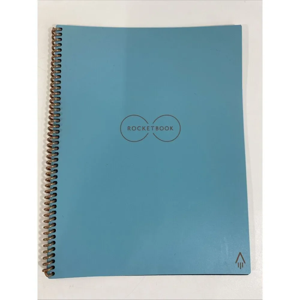 Rocketbook EVR-LR Reusable Wirebound‎ Notebook - Blue 8.5” X 11”